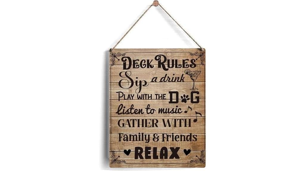 deck rules outdoor decor