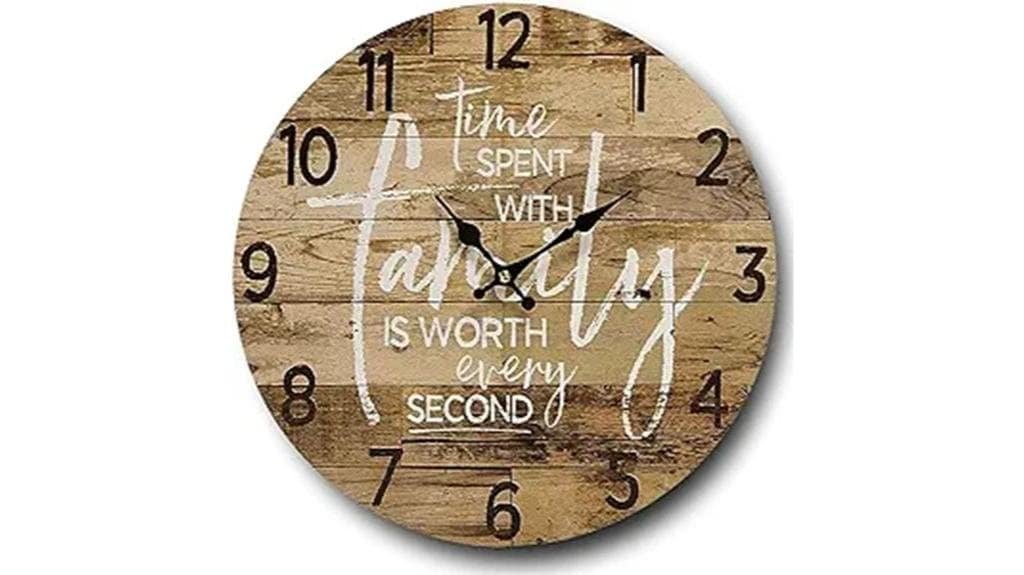 decorative wood wall clock