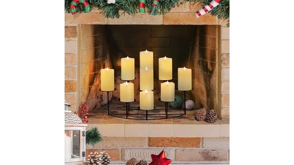 elegant mantle candle holder