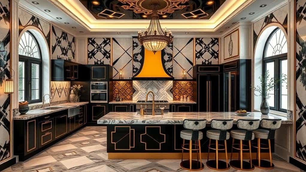 elevate kitchen with art deco