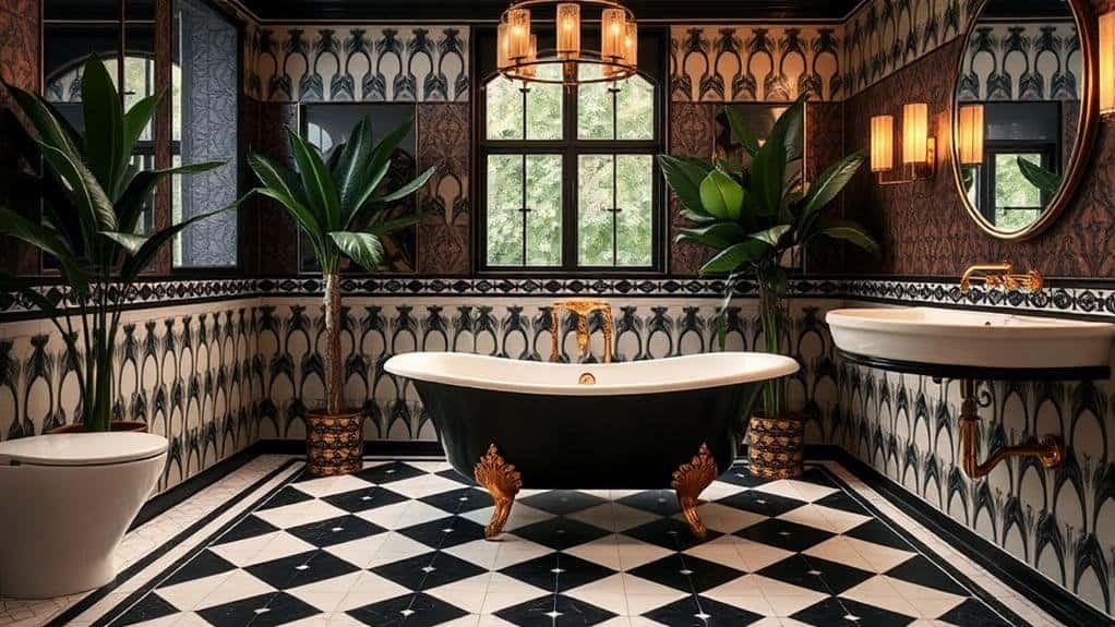 elevate your art deco bathroom