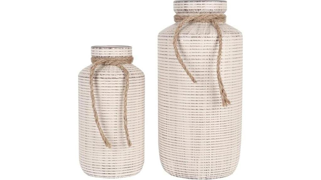 farmhouse decorative ceramic vases