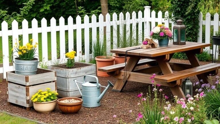 farmhouse garden decor ideas