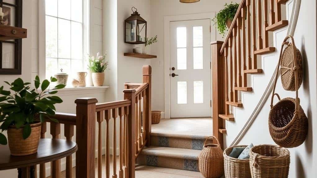 farmhouse staircase decor considerations