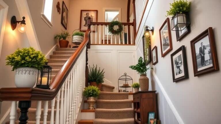 farmhouse staircase decor ideas