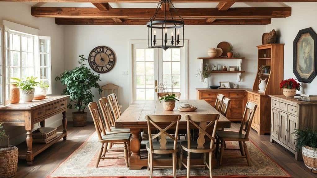 farmhouse style dining decor considerations