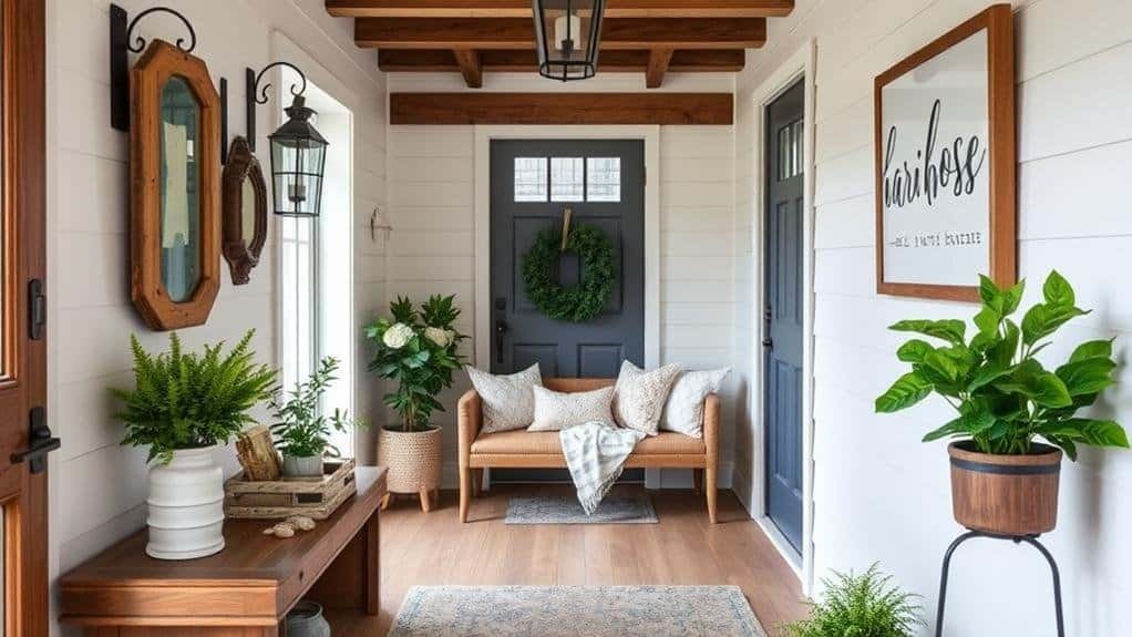 farmhouse style hallway decor