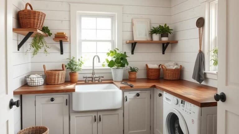 farmhouse style laundry decor ideas