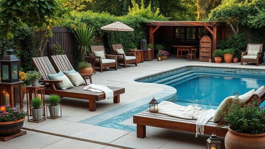 farmhouse style pool decor considerations