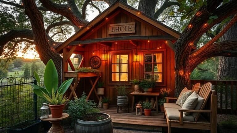 farmhouse treehouse decor ideas