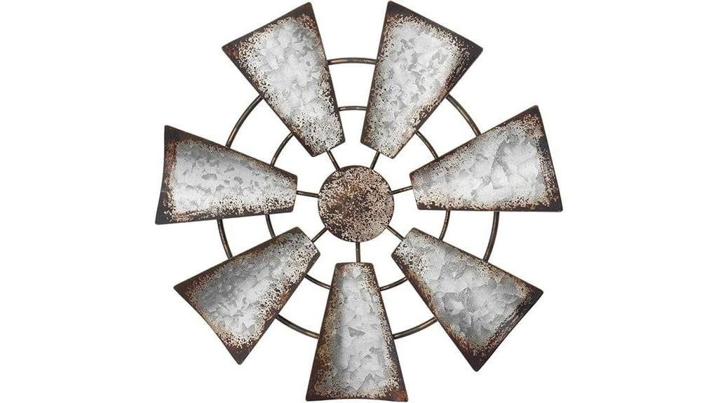 farmhouse windmill wall decor