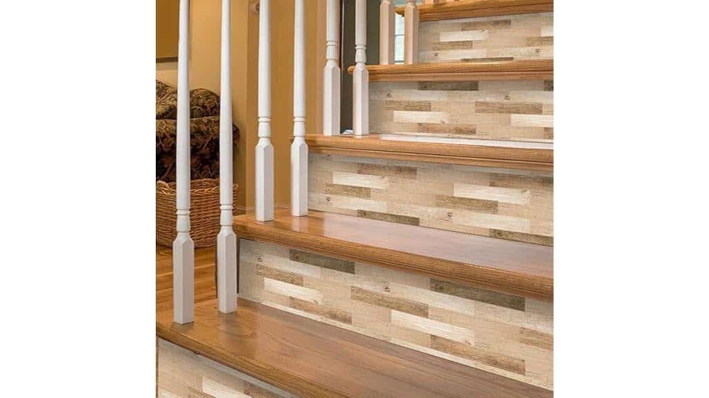 faux wood stair risers