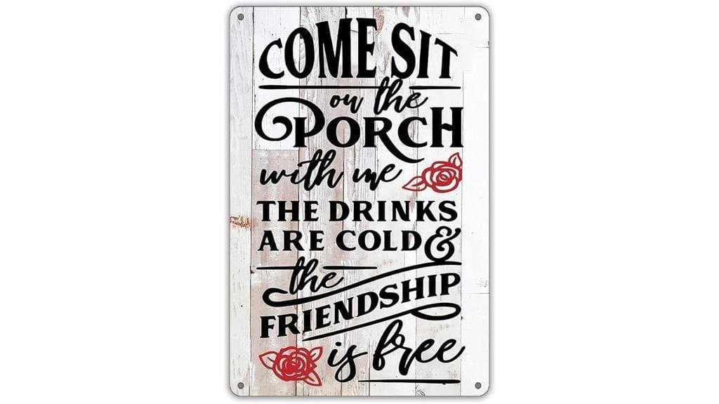 funny porch decor sign