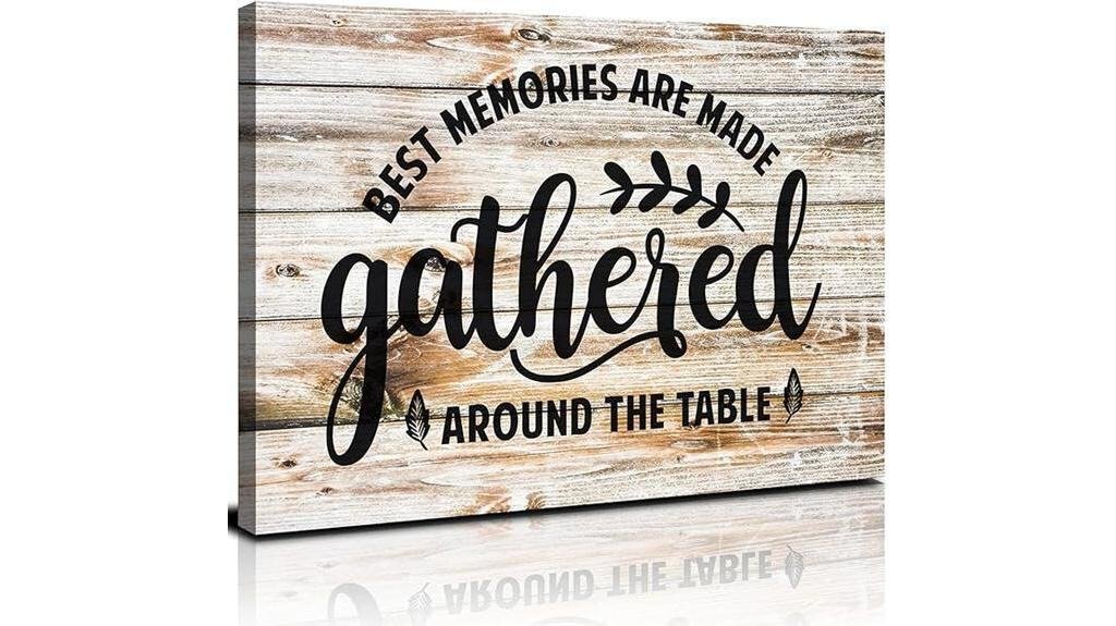 gather signs for dining room