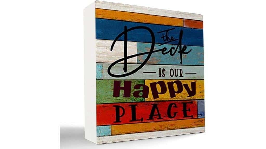 happy place wooden decor