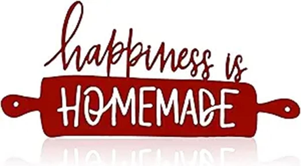 homemade happiness metal sign