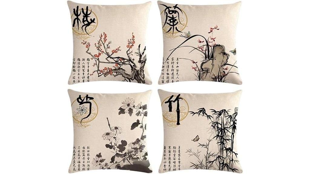 ink wash pillow covers