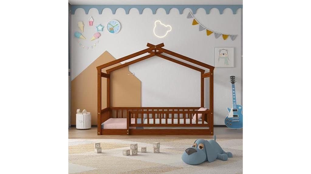 kids twin wood bed frame