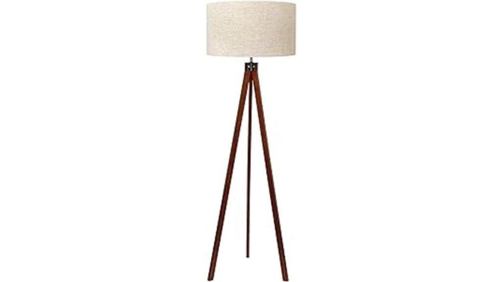 lepower wood tripod lamp