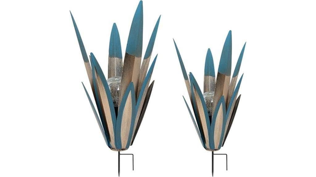 metal agave garden art