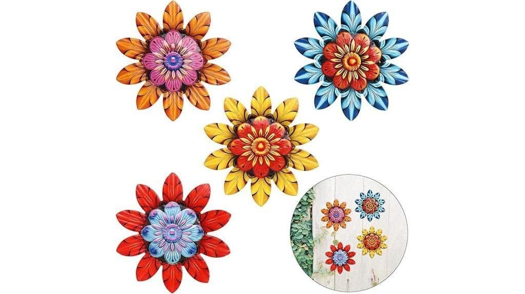 metal flower wall decor