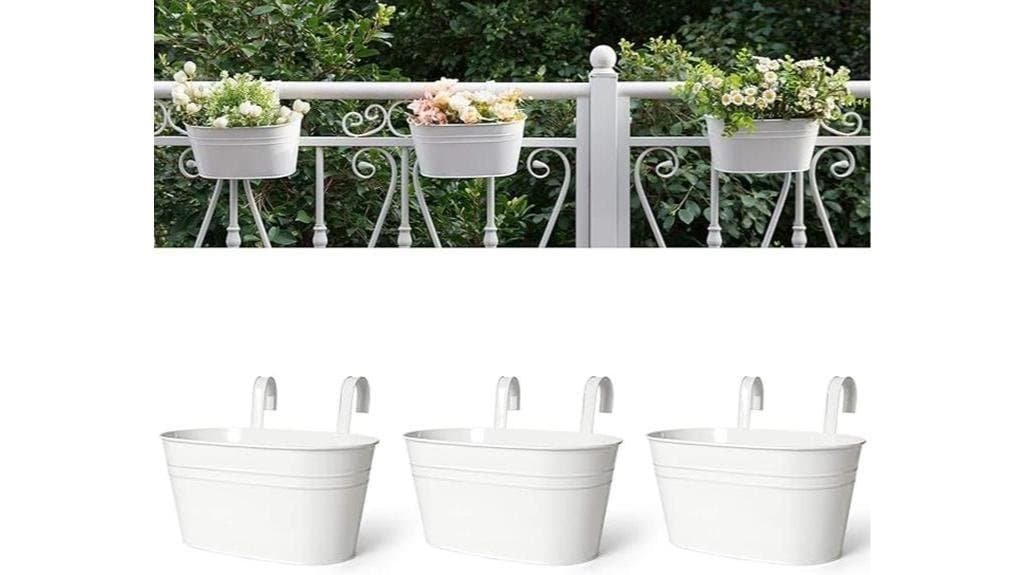 metal hanging flower pots