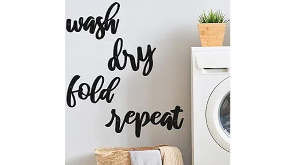 metal signs laundry room decor