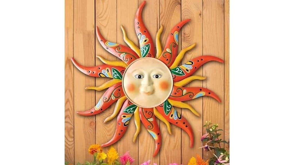 metal sun wall art