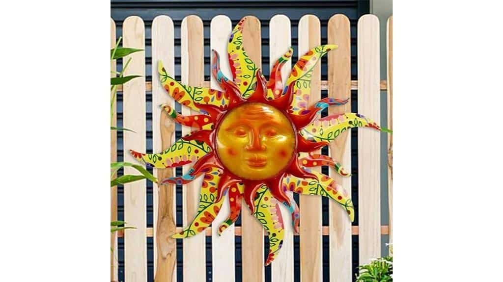 metal sun wall art