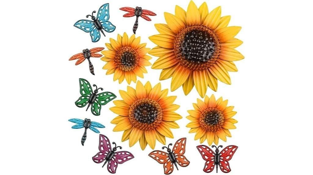 metal sunflower wall decor