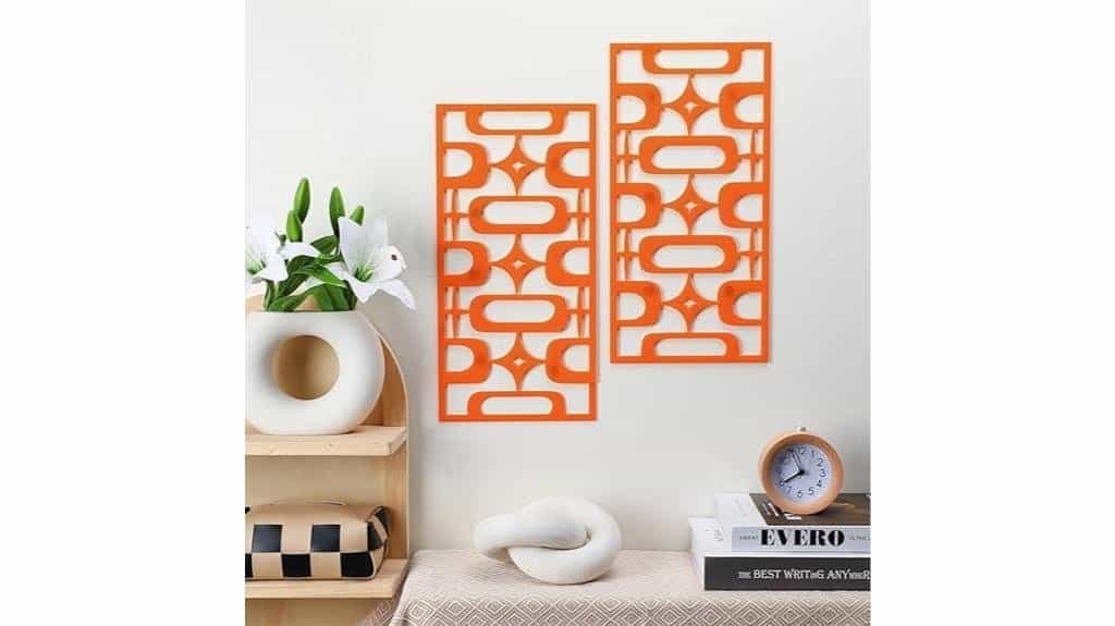 mid century acrylic wall decor