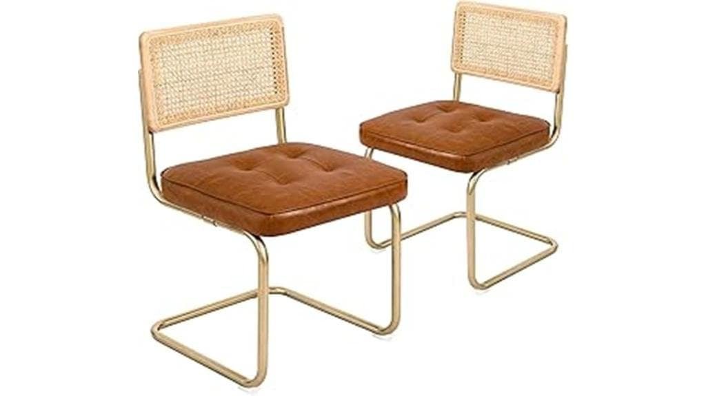 mid century modern armless chairs