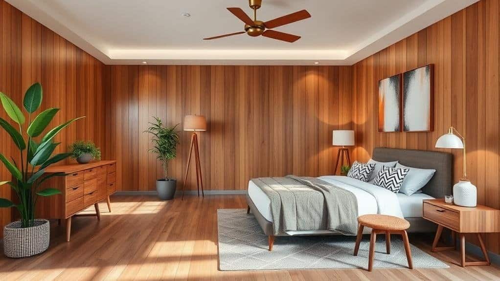 mid century modern bedroom decor