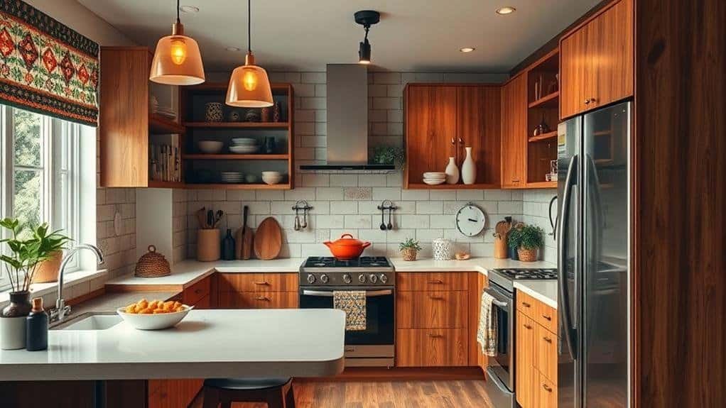 mid century modern kitchen decor