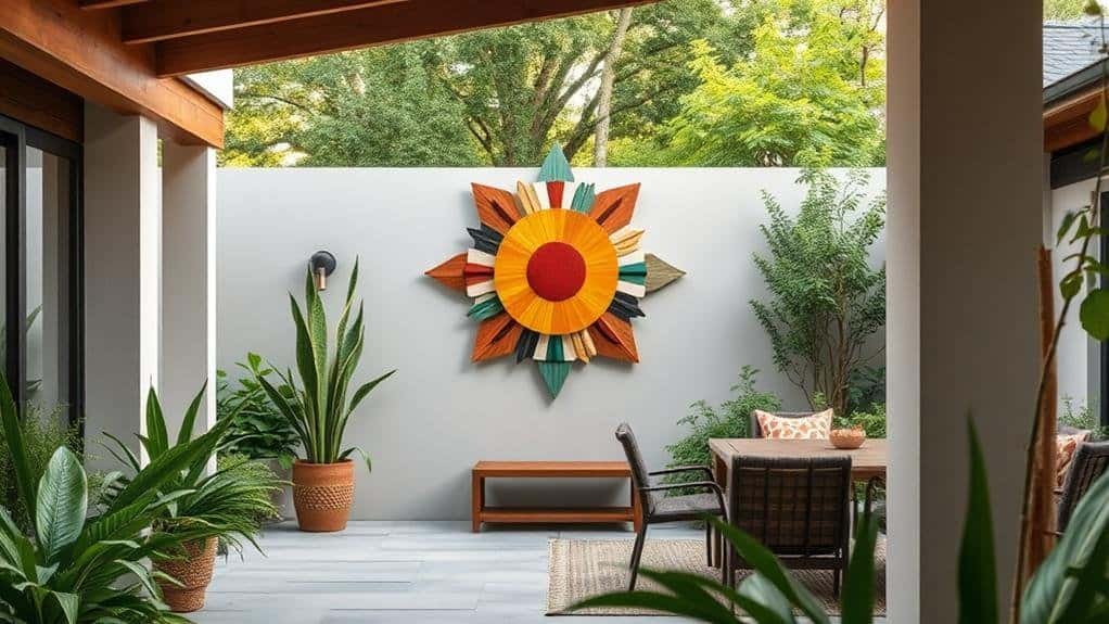 mid century modern outdoor decor