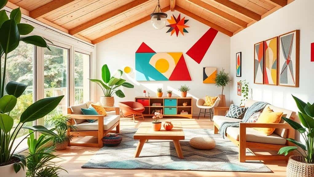 mid century modern playhouse decor