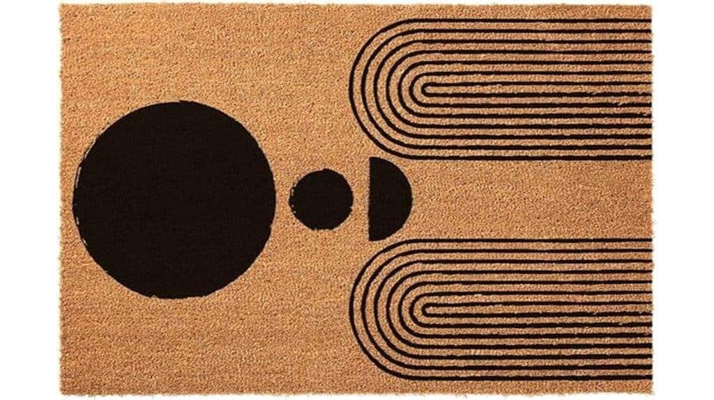 mid century print doormat