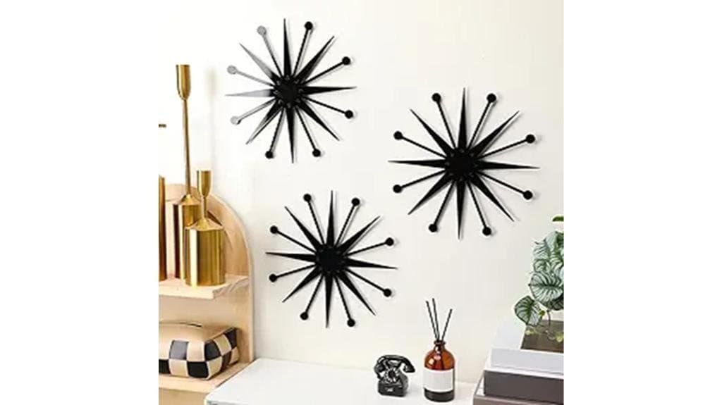 mid century starburst decor