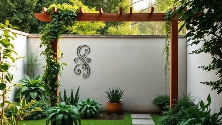 minimalist outdoor wall decor