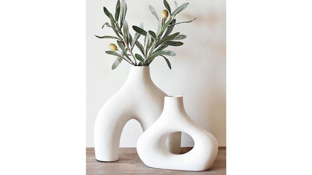 minimalist white ceramic decor