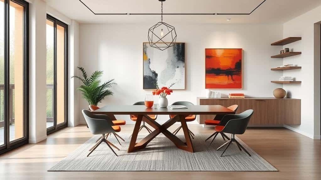 modern dining room decor