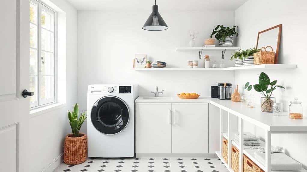 modern laundry room decor