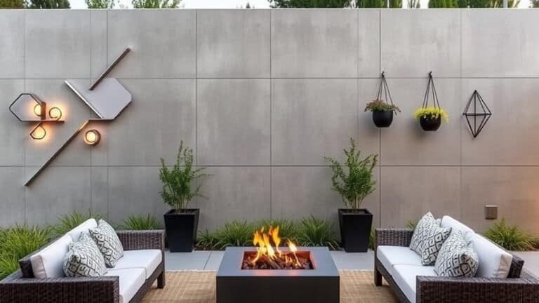 modern outdoor wall decor