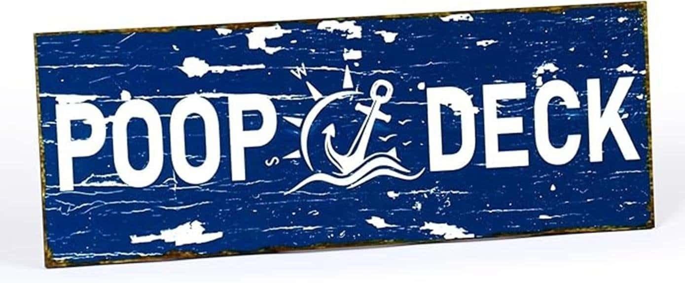 nautical poop deck sign