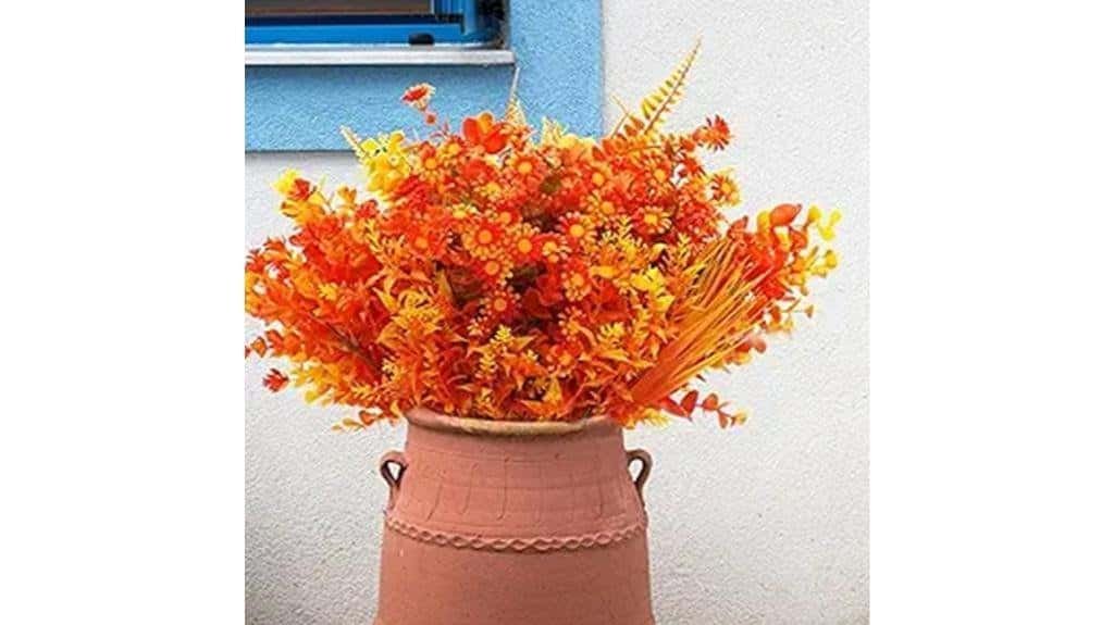 outdoor artificial fall flowers