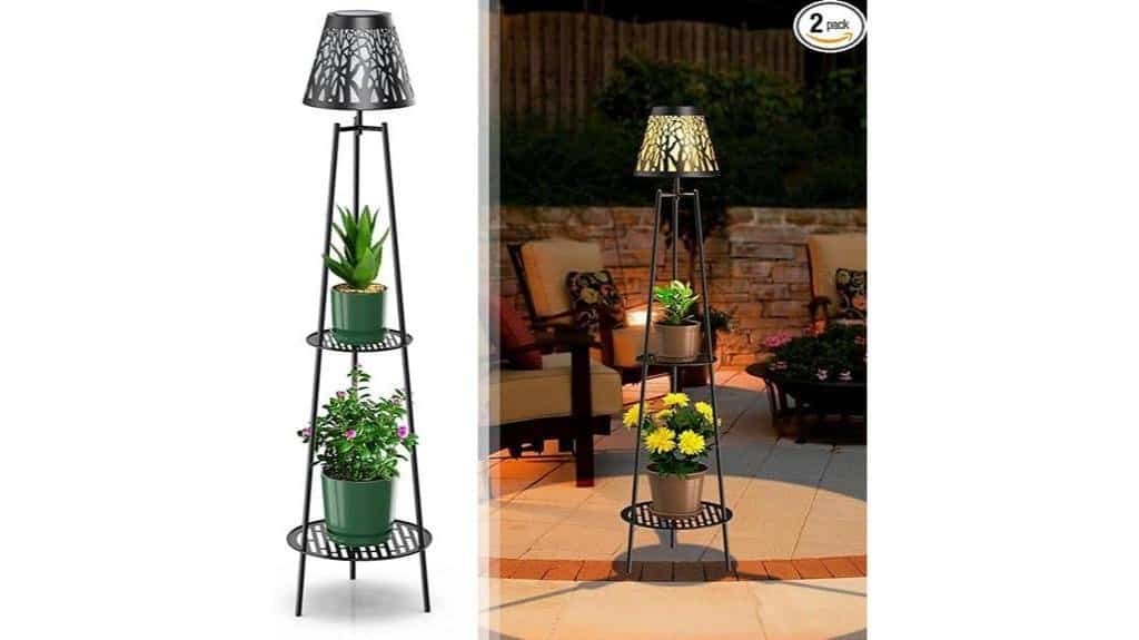 outdoor metal solar lights