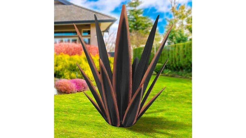 outdoor rustic metal agave