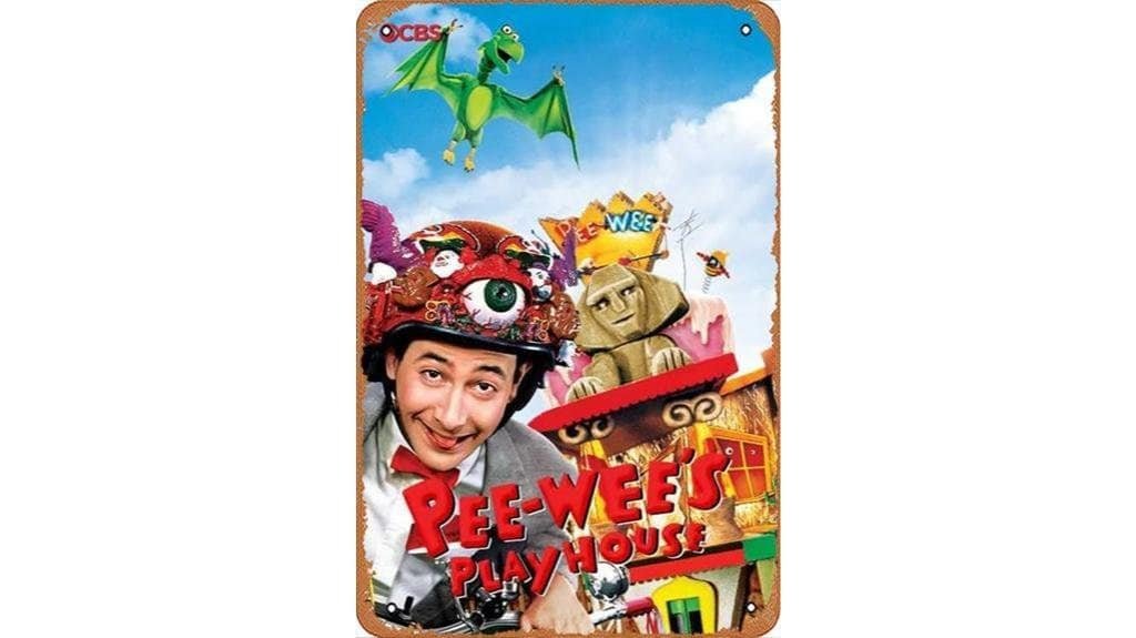 pee wee s playhouse metal sign