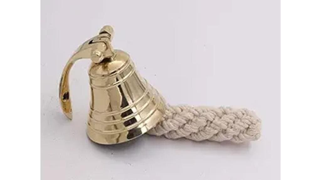 polished brass ship bell