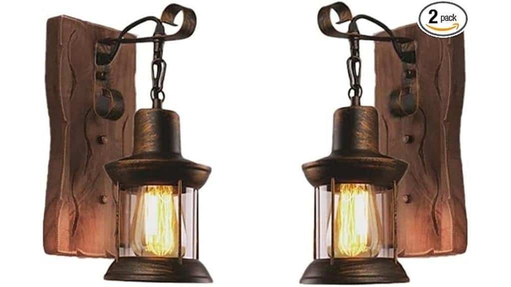 retro rustic wall sconces